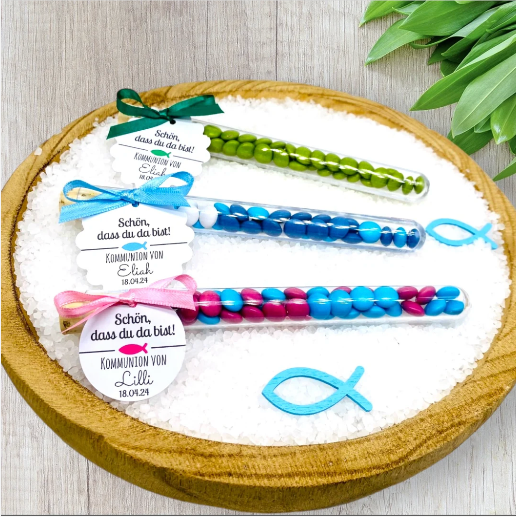 Edle Gastgeschenke zur Kommunion, Taufe, Konfirmation- Schön, dass du da bist!