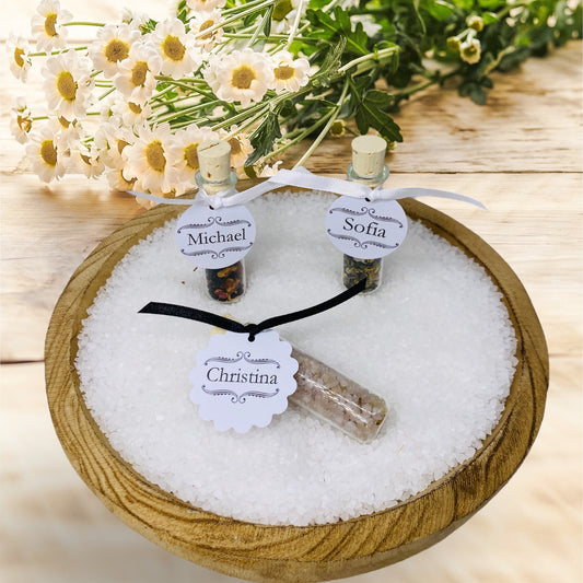 Guest gifts and place cards with enjoyment. Personal ship glasses, special moments! Wedding, baptism, communion, confirmation